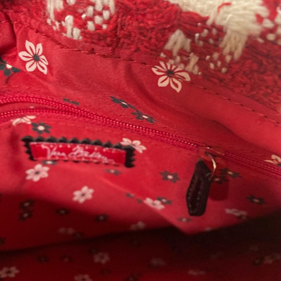 VERA BRADLEY Saddlebag Hipster HOUNDSTOOTH RED TWEED - Picture 7 of 16